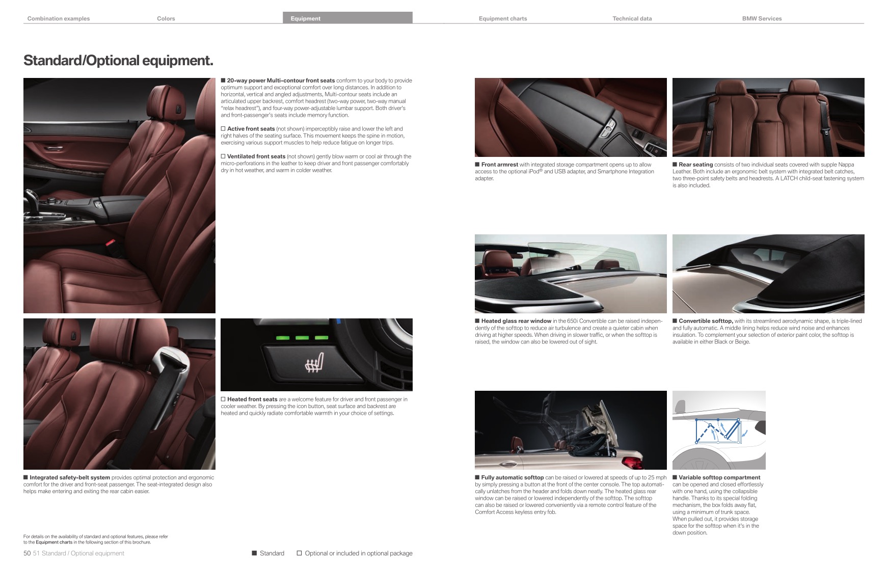 2012 BMW 6-Series Convertible Brochure Page 4
